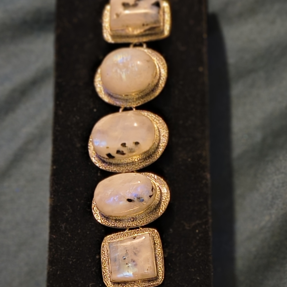 Moonstone 925 Sterling Silver Bracelet